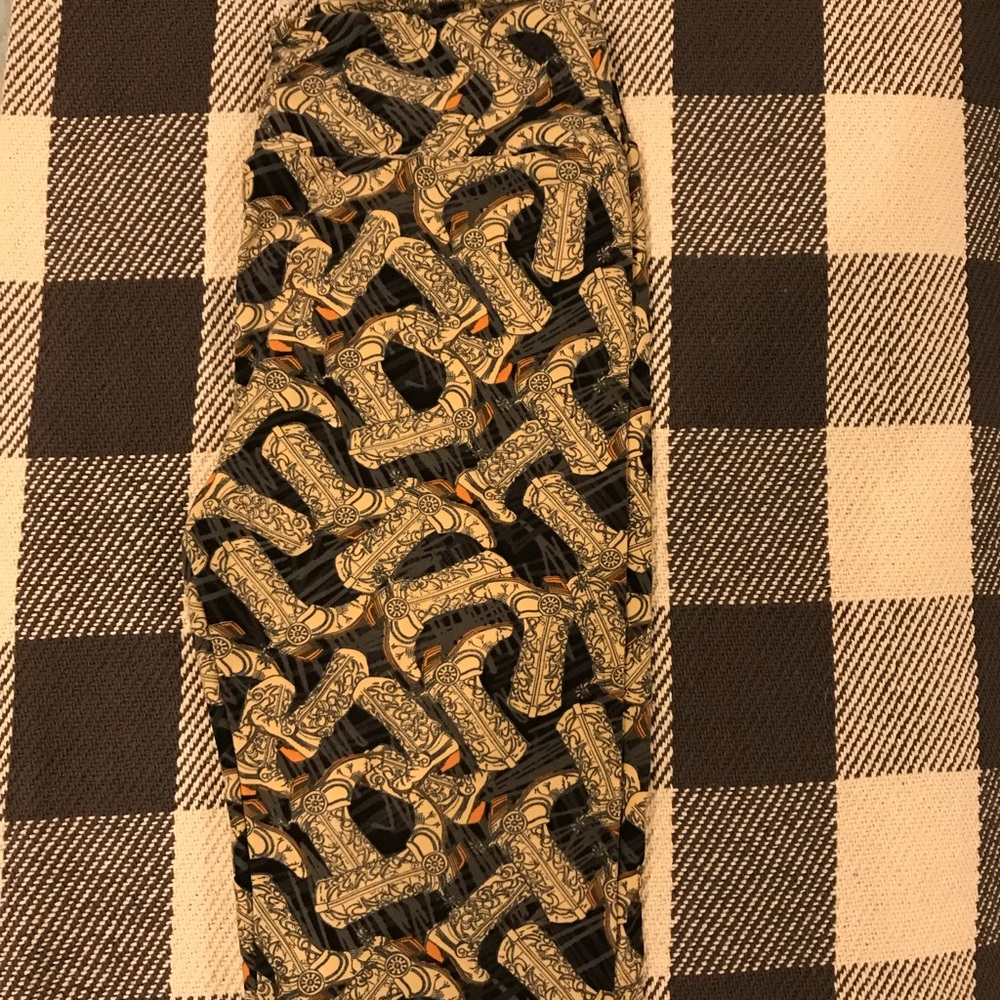 UNICORN OS LuLaRoe cowboy boot leggings